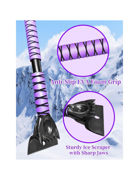 Cepillo de Nieve HEEYA 111.8 cm con Raspador de Hielo Cepillo de Nieve HEEYA 111.8 cm con Raspador de Hielo
