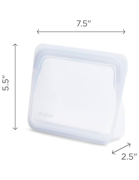 Bolsa Mini de Almacenamiento Stasher 2-Pack 0.82 kg Aqua Bolsa Mini de Almacenamiento Stasher 2-Pack 0.82 kg Aqua