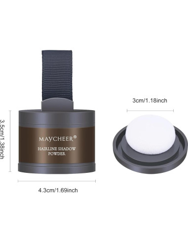 Polvo para Retoque de Raíces FREEORR - Marrón Oscuro 2 Unidades