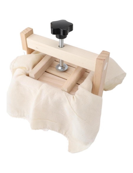 Prensa de Tofu de Madera Aqxreight con 9 Accesorios Prensa de Tofu de Madera Aqxreight con 9 Accesorios