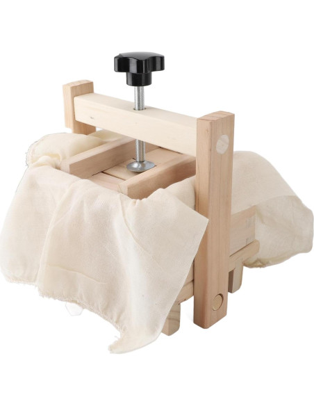 Prensa de Tofu de Madera Aqxreight con 9 Accesorios Prensa de Tofu de Madera Aqxreight con 9 Accesorios