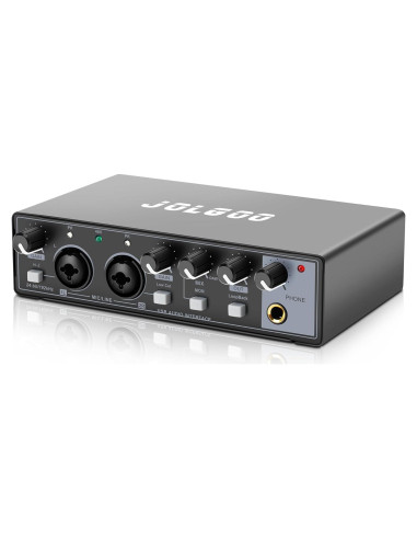 Interfaz de Audio USB 24-Bit/192kHz - Plug and Play para PC y Mac