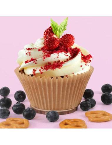 Forros de Cupcake Jumbo Caperci 150 Unidades Naturales