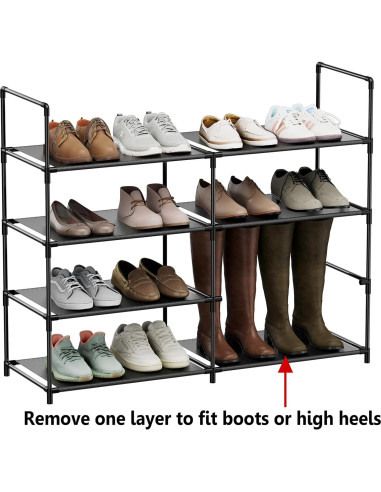 Organizador de Zapatos FIDUCIAL HOME 4 Niveles para 16-20 Pares