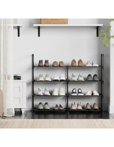 Organizador de Zapatos FIDUCIAL HOME 4 Niveles para 16-20 Pares Organizador de Zapatos FIDUCIAL HOME 4 Niveles para 16-20 Pares