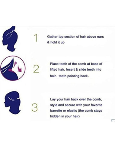 2 Inserciones de Volumen para Cabello Wendy Mall - Negro y Marrón