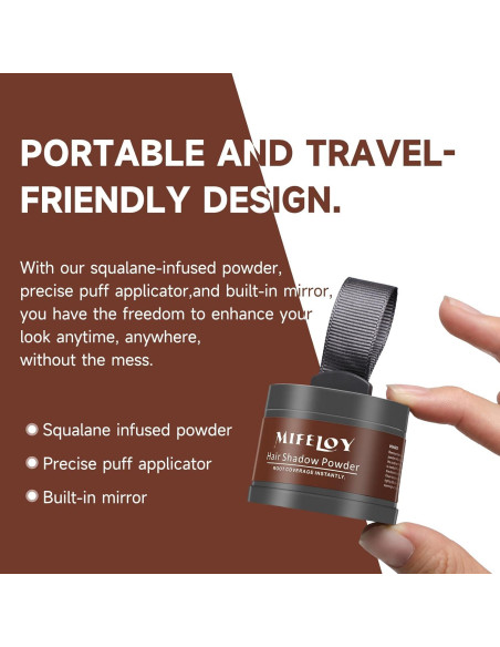 Polvo Retoque Raíces Mifeloy Color Marrón Medio 42.5g Polvo Retoque Raíces Mifeloy Color Marrón Medio 42.5g