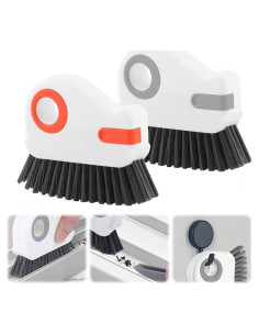 Cepillo de Limpieza 2 en 1 LELLURE para Ranuras - 2 Piezas