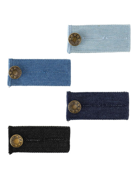 Extensores de Cintura para Jeans Qulkws - 4 Piezas Ajustables Extensores de Cintura para Jeans Qulkws - 4 Piezas Ajustables