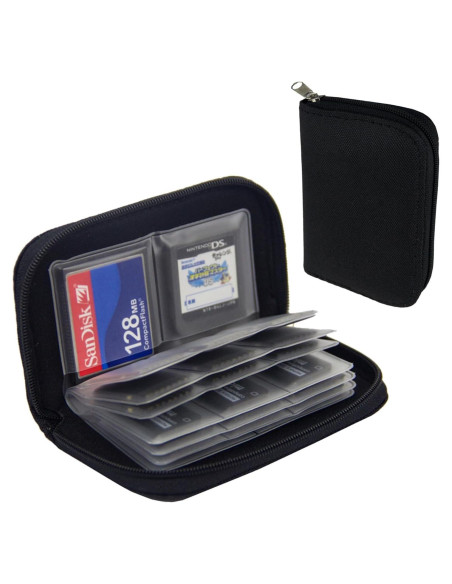 Funda para Tarjetas SD y Micro SD 22 Compartimentos - 2 Paquetes Funda para Tarjetas SD y Micro SD 22 Compartimentos - 2 Paquetes