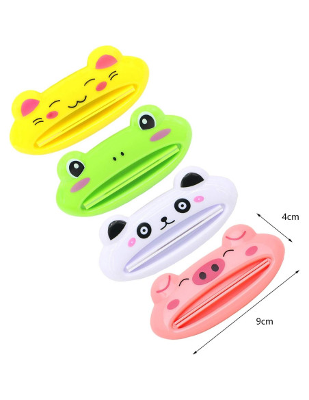 Exprimidor de Pasta de Dientes SAISHANG - 4 Paquete, Estilo A Exprimidor de Pasta de Dientes SAISHANG - 4 Paquete, Estilo A