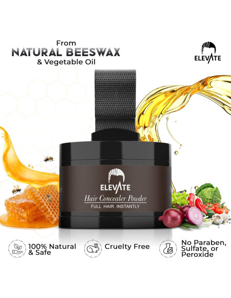 Polvo para Cabello ELEVATE Marrón Medio - Cobertura Instantánea Polvo para Cabello ELEVATE Marrón Medio - Cobertura Instantánea