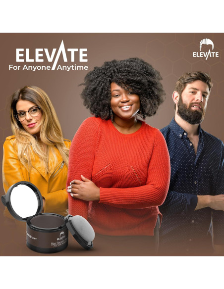 Polvo para Cabello ELEVATE Marrón Medio - Cobertura Instantánea Polvo para Cabello ELEVATE Marrón Medio - Cobertura Instantánea