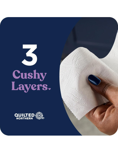 Papel Higiénico Quilted Northern Ultra Plush 24 Rollos Mega 3 Capas