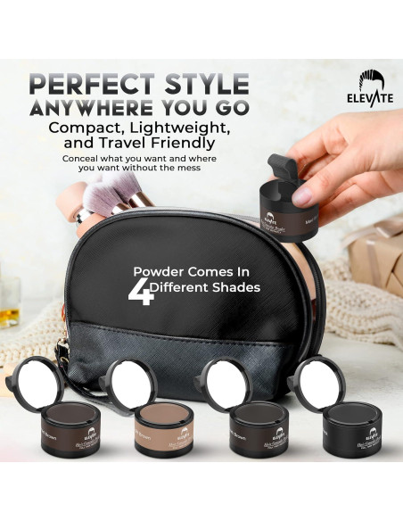 Polvo para Cabello ELEVATE Marrón Medio - Cobertura Instantánea Polvo para Cabello ELEVATE Marrón Medio - Cobertura Instantánea