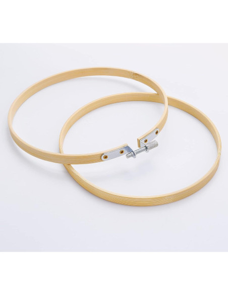 Aros de Bordado Caydo 40 Piezas 15 cm Bambú Natural Aros de Bordado Caydo 40 Piezas 15 cm Bambú Natural