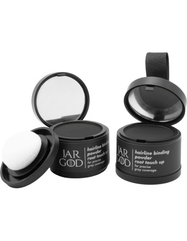 Polvo Retoque Raíces JARGOD Negro 4g (Paquete de 2)