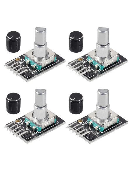 4 Piezas Módulo Codificador Rotativo KY-040 360 Grados 5V 4 Piezas Módulo Codificador Rotativo KY-040 360 Grados 5V