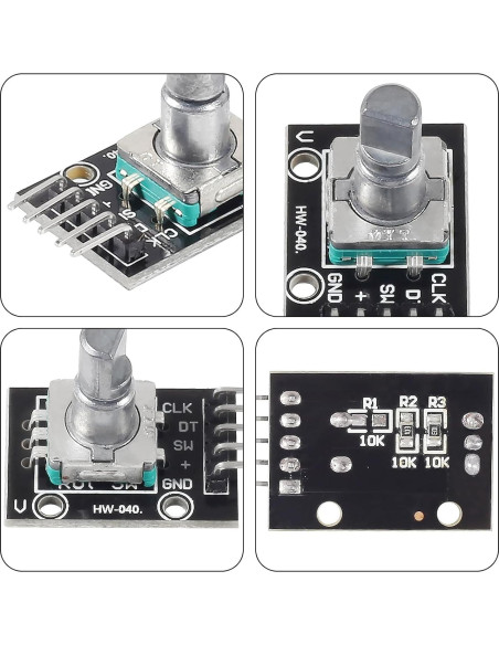 4 Piezas Módulo Codificador Rotativo KY-040 360 Grados 5V 4 Piezas Módulo Codificador Rotativo KY-040 360 Grados 5V
