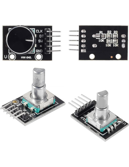 4 Piezas Módulo Codificador Rotativo KY-040 360 Grados 5V 4 Piezas Módulo Codificador Rotativo KY-040 360 Grados 5V