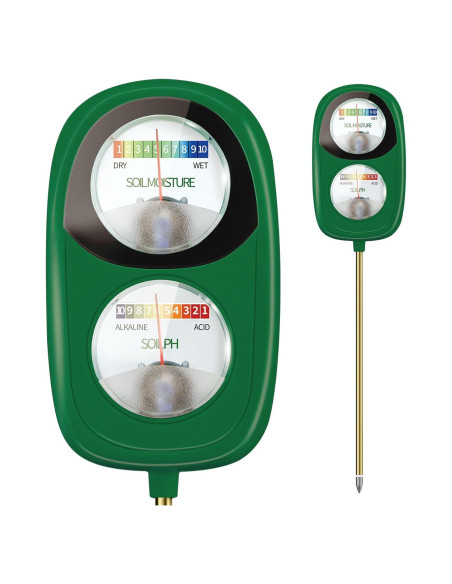 Medidor de Humedad y pH del Suelo DAQVQ 2-en-1 Sin Batería Medidor de Humedad y pH del Suelo DAQVQ 2-en-1 Sin Batería