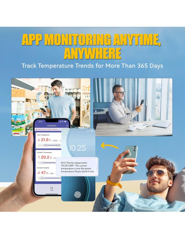 Termómetro de piscina inalámbrico BaldrTherm LCD 360 IPX7