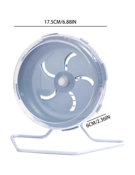 Rueda de Hámster Silenciosa Pluzmecalm 17.78 cm Ajustable Rueda de Hámster Silenciosa Pluzmecalm 17.78 cm Ajustable