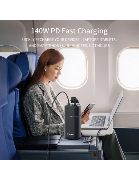 Banco de Energía G-POWER 20000mAh PD 140W AC 80W USB-C Banco de Energía G-POWER 20000mAh PD 140W AC 80W USB-C