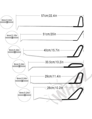 Kit de Herramientas de Reparación de Abolladuras WHDZ 11Pcs