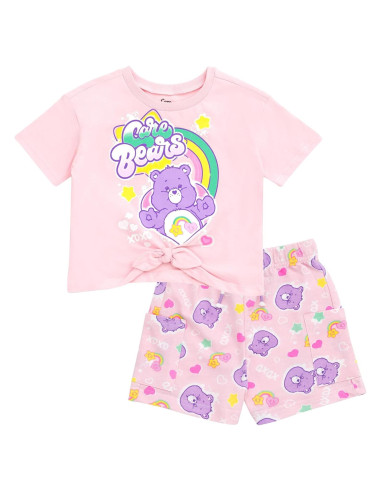 Conjunto Care Bears para Niñas - Camiseta y Pantalones Cortos 2T