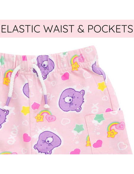 Conjunto Care Bears para Niñas - Camiseta y Pantalones Cortos 2T Conjunto Care Bears para Niñas - Camiseta y Pantalones Cortos 2T