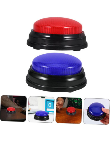 Botones de Respuesta Iluminados Totority - 4 Piezas para Juegos