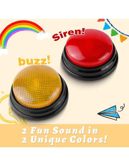 Timbres de Juego BEAN LIEVE 2-Pack LED Sonidos Únicos Timbres de Juego BEAN LIEVE 2-Pack LED Sonidos Únicos