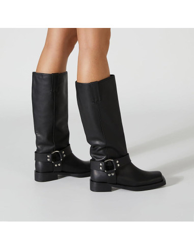 Botas Altas de Rodilla FIFSY para Mujeres - Punta Cuadrada
