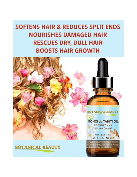 Aceite de Sándalo Monoi de Tahiti 100% Puro 60 ml - Cuidado Piel y Cabello Aceite de Sándalo Monoi de Tahiti 100% Puro 60 ml - Cuidado Piel y Cabello