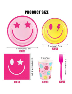 Juego de Vajilla Desechable 144 Piezas Kochorie Fiesta 2