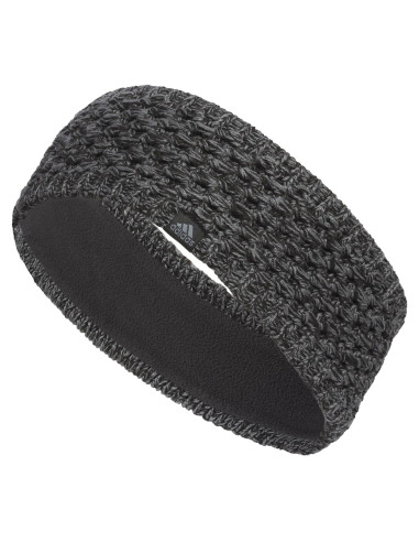 Banda para la cabeza adidas Crestline mujer forrada felpa negra