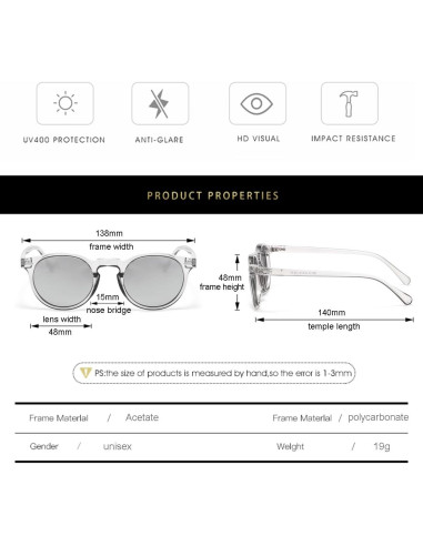 Gafas de Sol Gleyemor GL886 Polarizadas UV400 Unisex