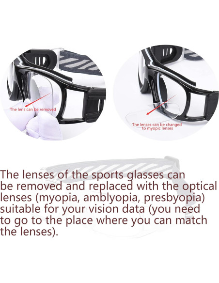 Gafas de Deporte SooGree con Lentes Removibles y Correa Ajustable Gafas de Deporte SooGree con Lentes Removibles y Correa Ajustable