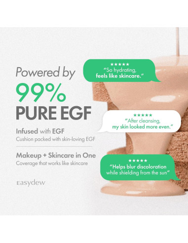 Easydew Mela B Toning Ampoule Cushion 12.7g - Maquillaje Antienvejecimiento