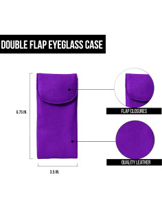Funda Doble de Cuero ili New York para Gafas 2-en-1 2
