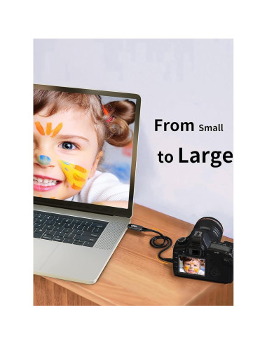 Cable Micro HDMI a HDMI 4K 1.83m CableCreation