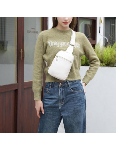 Bolsa Cruzada Antirrobo DIOMO para Mujeres - Cuero Vegano 0.32kg