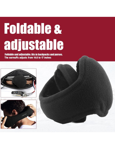 Calentadores de Oídos Unisex METOG Plegables de Polar Fleece Calentadores de Oídos Unisex METOG Plegables de Polar Fleece