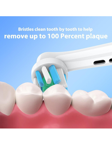 Cabezas de Repuesto Caslynor para Oral B Pro 100/500/1000 - 4 Unidades