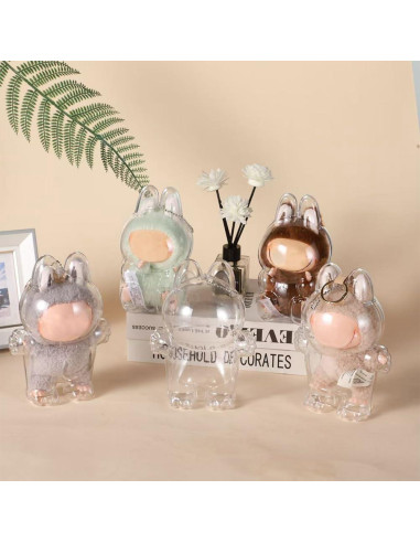 Funda Protectora Transparente LABUBU para Muñeca - PVC