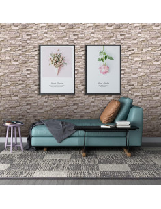 Paneles de Pared 3D Autoadhesivos YU LI 10PCS Espuma PE Roca 2
