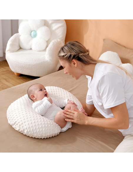 Almohada de Lactancia Aullar Beige 56x45 cm 100% Poliester Almohada de Lactancia Aullar Beige 56x45 cm 100% Poliester