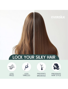 Funda de Almohada de Seda EVERSILK 100% Pura 22 Momme Negra 2