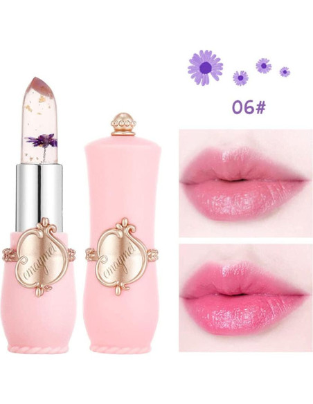 Juego de 3 Pintalabios de Gel Flor de Cristal - Cambio de Color Juego de 3 Pintalabios de Gel Flor de Cristal - Cambio de Color